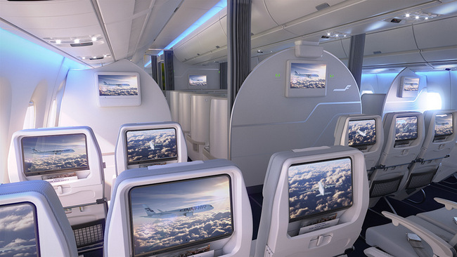 Finnair A350 XWB Economy Class Cabin