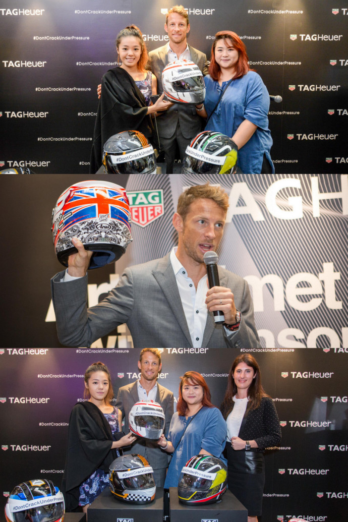 Art Helmet Contest with Jenson Button (Tag Heuer Photo)