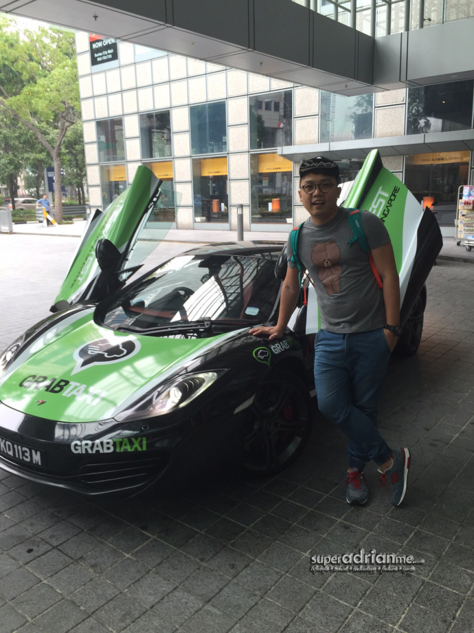 Our writer Dennis and his GrabTaxi SuperCar 