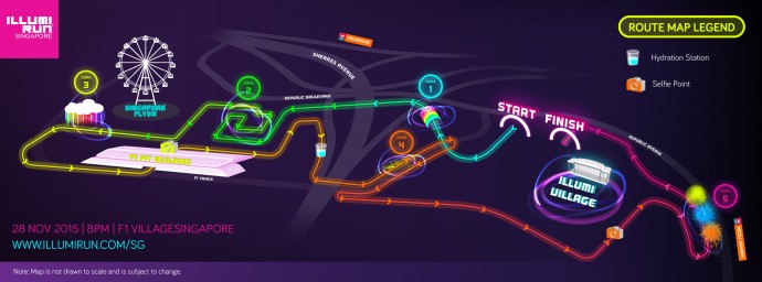 ILLUMI RUN 2015 Route Map