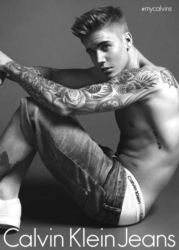 Justin Bieber in Calvin Klein Jeans ad
