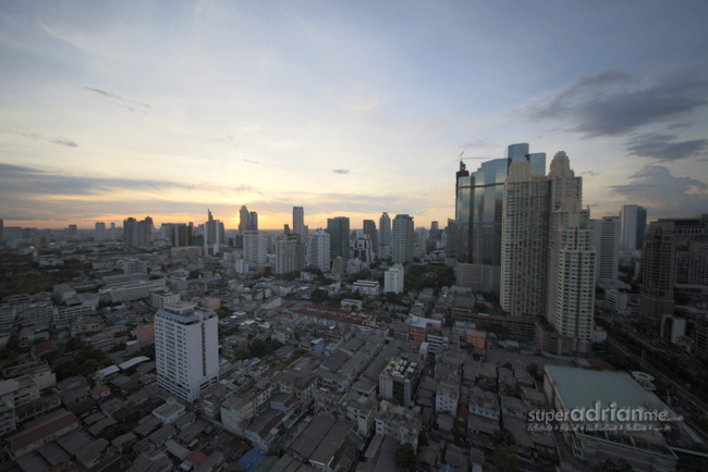 Scenic Bangkok Sunset view from Anantara Bangkok Sathorn