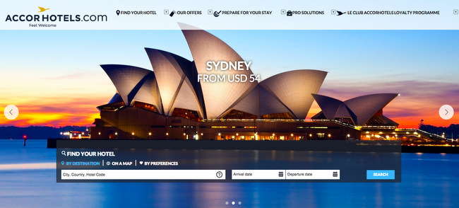 New AccorHotels Branded website