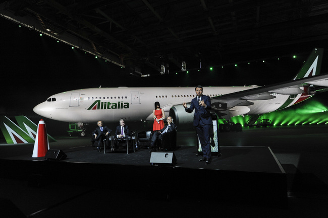 The new Alitalia livery