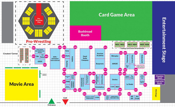 CharaExpo 2015 Singapore Expo MAP