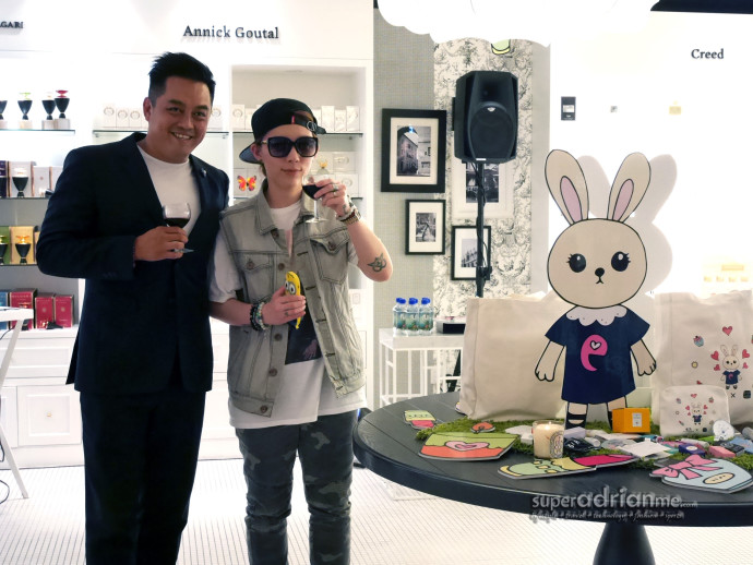 Alwyn Chong and Mina Kwon at Escentials at Paragon Shopping Centre