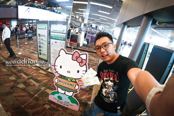 EVA Air Hello Kitty Jet Shining Star Singapore Taipei Houston