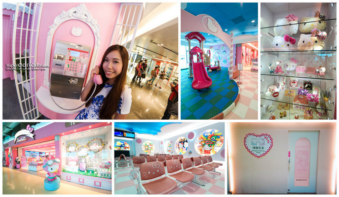 Hello Kitty photo spots in Taoyuan International Airport Terminal 2