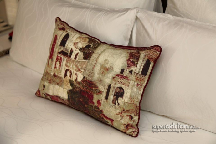 Thai art pillows at Hotel Indigo Bangkok Wireless Road