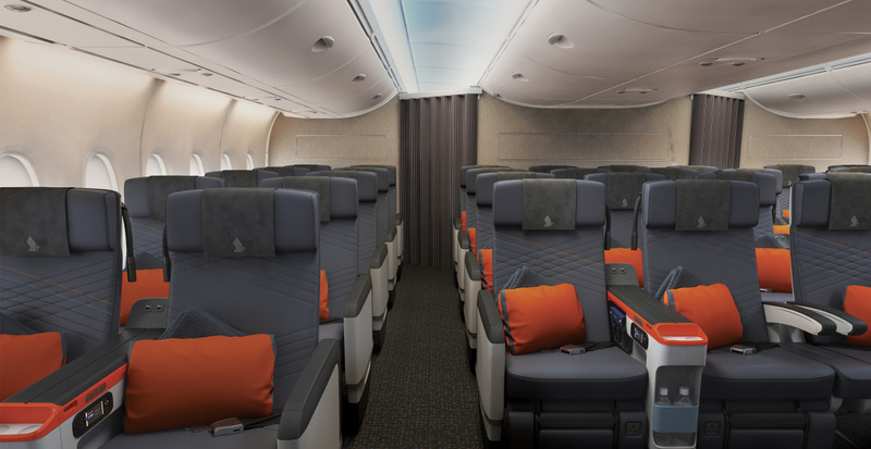 Singapore Airlines Premium Economy Cabin