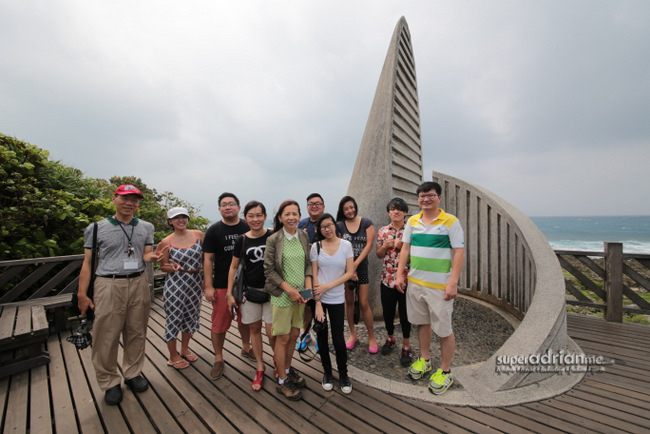 Group shot with other media at the southern most tip of Taiwan during the Inaugural Scoot Flight to Kaohsiung media familiarisation trip.