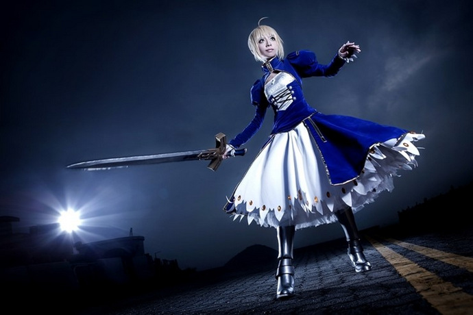 STGCC Yui as Saber/Arturia Pendragon from Fate/Stay Night. Credits: Yui at WorldCosplay.net