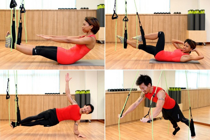 The Bodhi Suspension System uses your body weight and gravity to train up your core stability muscles