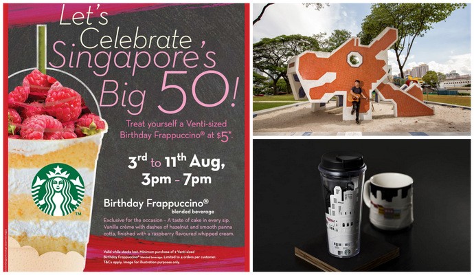 Starbucks #SG50 Venti-sized Birthday Frappuccino At Only S$5