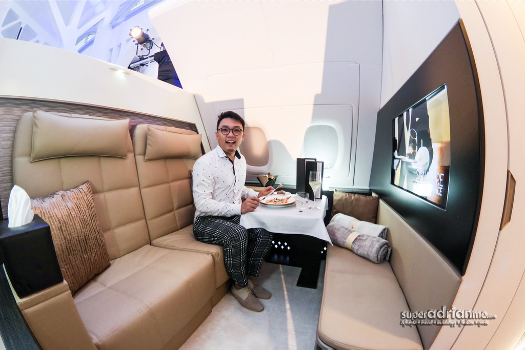 Inside the Living Room of The Residence in Etihad Airways' A380.