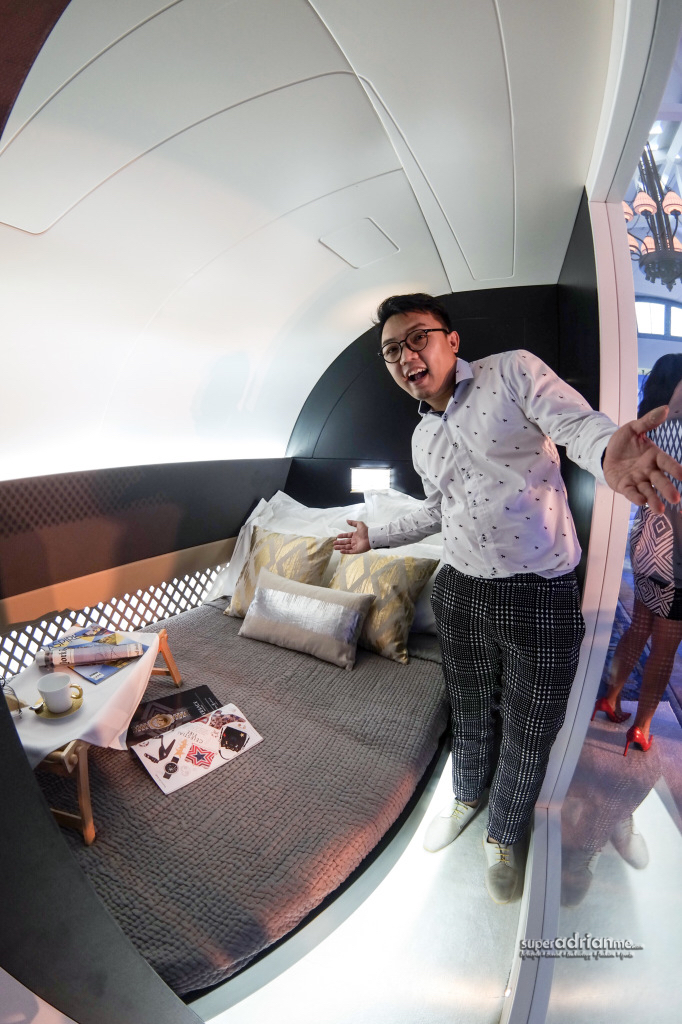 The bedroom in Etihad Airways' A380 The Residence.