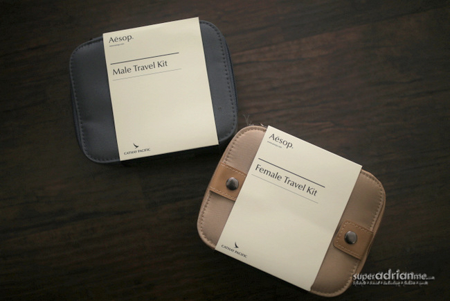In January 2015, Cathay Pacific Introduced new Amenity Kits from AESOP for its First Class Passengers 