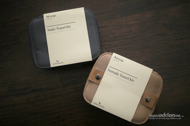 New Cathay Pacific First Class Amenity Kits by Aesop for