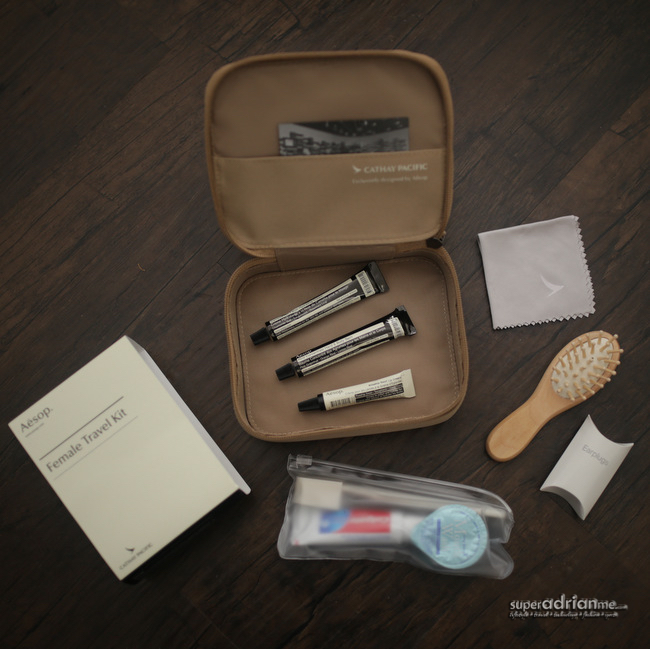 Cathay Pacific First Class AESOP Amenity Kits 2015 - 4.IMG_8880