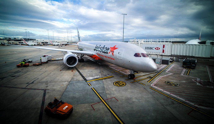 Jetstar Australia Boeing 787 Dreamliner in Melbourne Airport