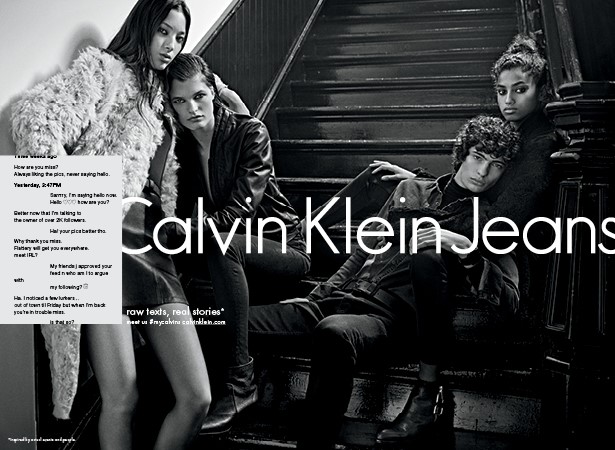 Raw tests, real stories for Calvin Klein Jeans Fall 2015 campaign