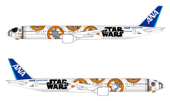 BB-8 ANA Jet Boeing 777-300 operating on international routes