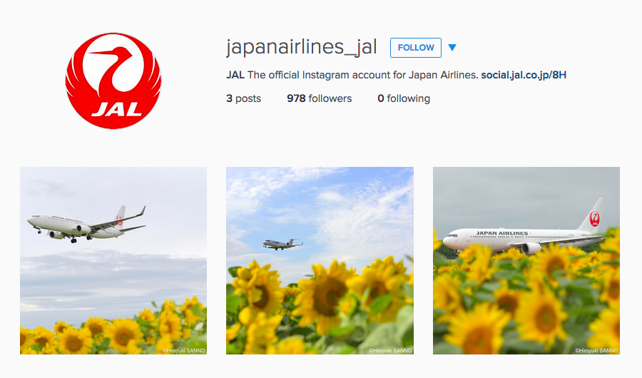Japan Airlines Launches Instagram Account