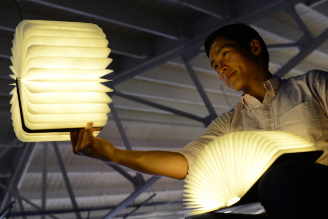 Award-winning product designer and architect Max Gunawan has brought in his Lumio lamp for a special light installation at the Nation Design Centre. Credits: Erik Castro.