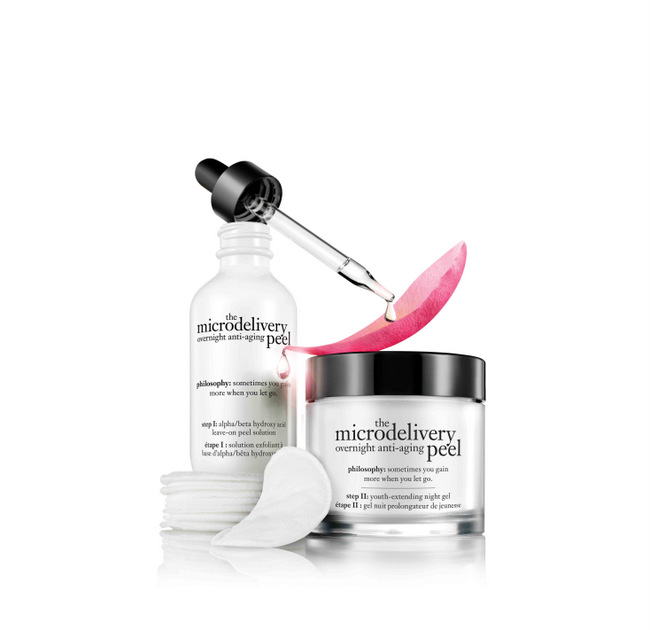 philosophy introduces their two-step, leave-on microdelivery peel for an overnight anti-aging treatment.