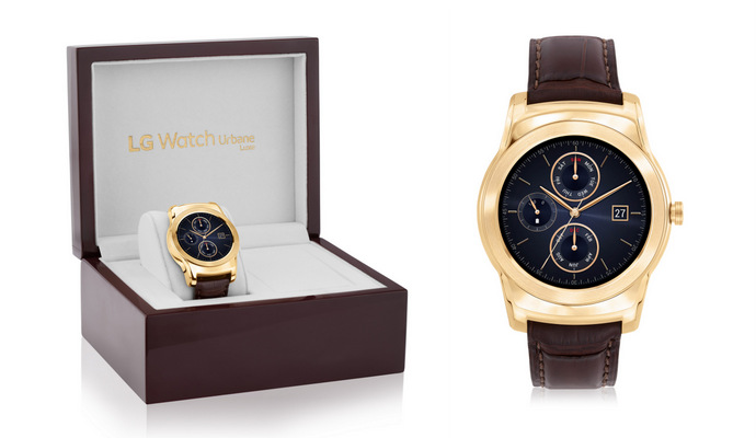 LG Watch Urbane Luxe Price Premium 23-karat Gold Android Wear Smartwatch