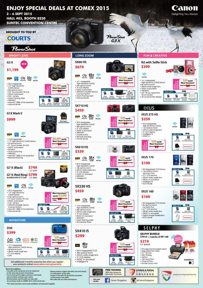 COMEX 2015 Canon Compact Camera Flyers Deal