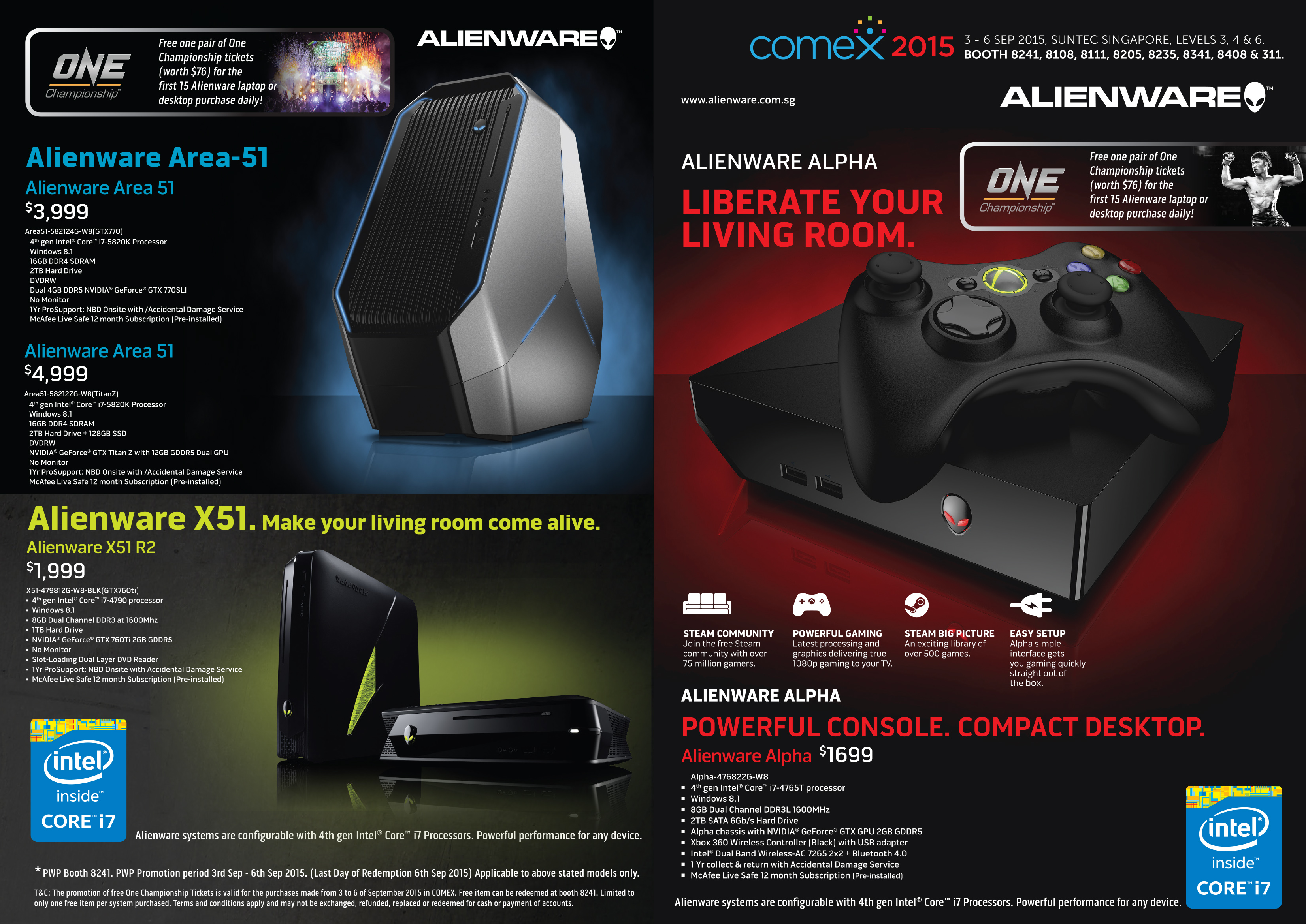 COMEX 2015 DELL ALIENWARE Laptop Desktop Flyers Page 1 (Click to Enlarge)