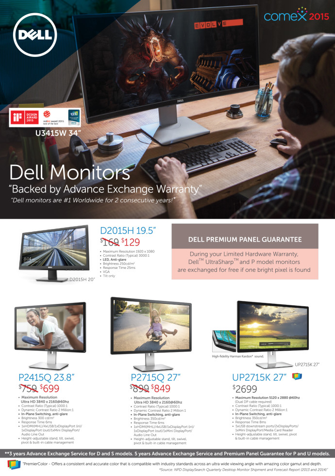 COMEX 2015 DELL Monitor Flyers Page 1 (Click to Enlarge)