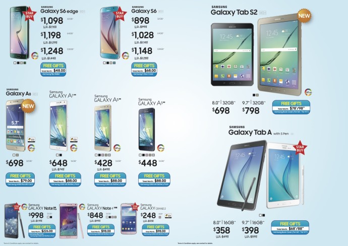 COMEX 2015 Samsung GALAXY Note 5, smartphone tablet flyers