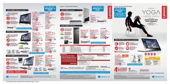 COMEX 2015 LENOVO YOGA laptops & desktops flyers