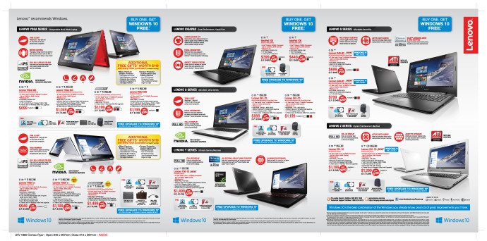 COMEX 2015 LENOVO YOGA laptops & desktops flyers