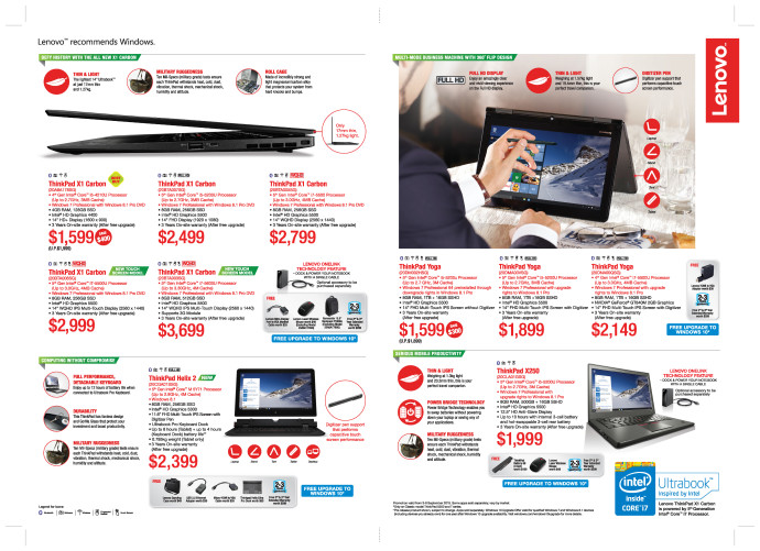 COMEX 2015 LENOVO YOGA laptops & desktops flyers