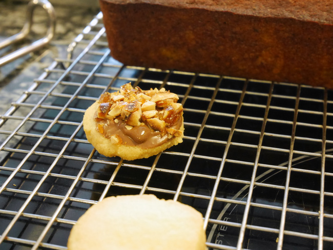 Chocolate Peanut Brittle Butter Cookies.