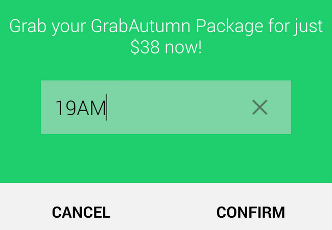 #GrabDurian - Selecting your delivery time slot