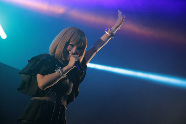CAPSULE vocalist, Toshiko Koshijima at Moshi Moshi Nippon Festival 2015.