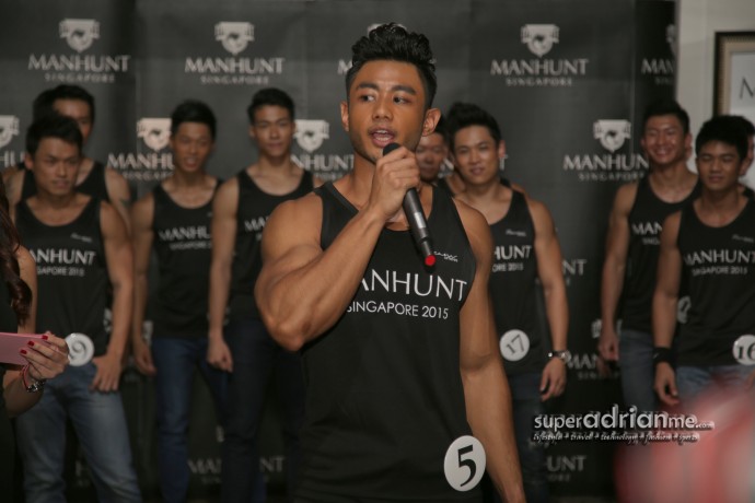 Manhunt Singapore 2015 - Fuad is a familiar face. He participated in Nutriman 2015 held in August. 