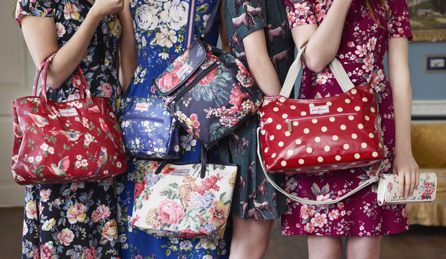 Expect their re-invented florals in a variety of bags.