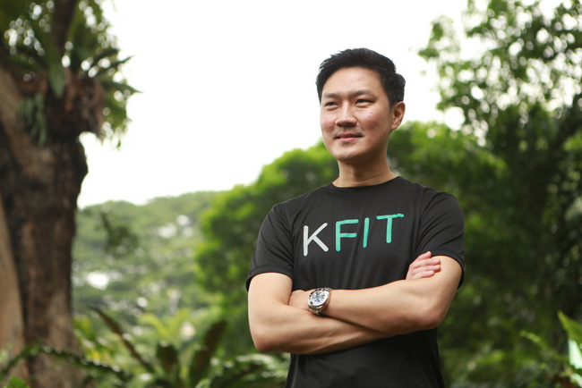 Vice President of KFit, Ng Aik Phong came down for the media launch of the app in Singapore.