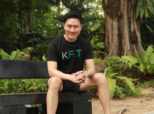 Vice President of KFit, Ng Aik Phong came down for the media launch of the app in Singapore.