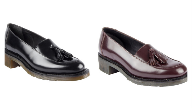 Favilla Tassel Slip On Shoe in Black and Oxblood Polished Smooth at S9 each.