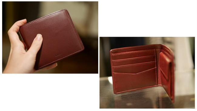 Leather Wallets in rich colours of black, tan and maroon.