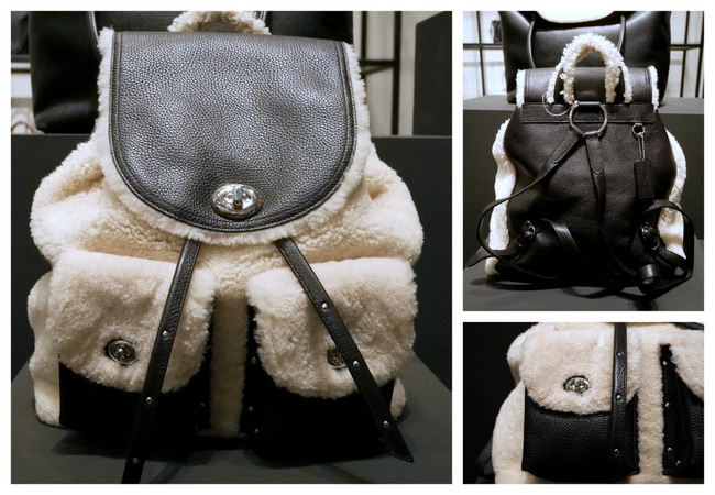 Shearling Backpack, Price TBA.