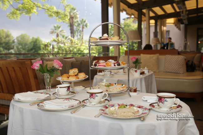 Enjoy the Wedgewood Afternoon Tea at The Langham Huntington Resort and Spa, Pasadena, California.