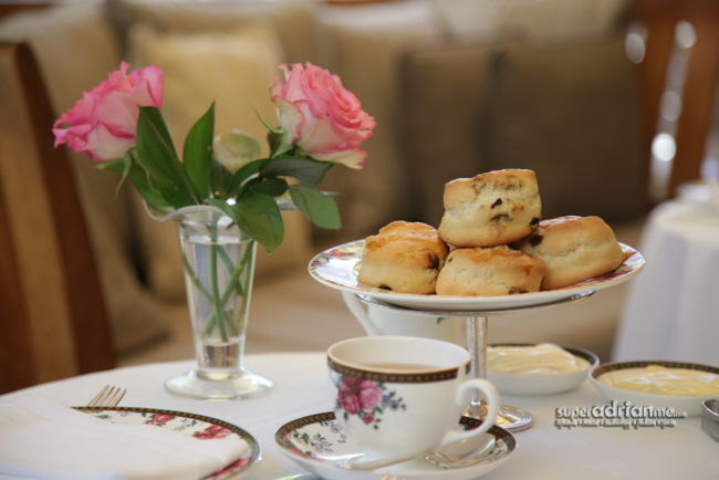 Scones to complete Afternoon Tea at The Huntington Resort and Spa, Pasadena