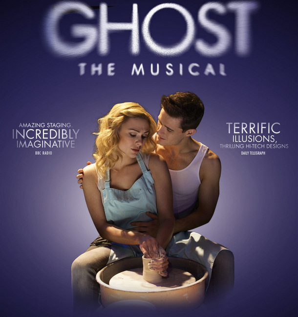 Ghost The Musical will play at the Mastercard Theatres from 4 November to 15 November 2015. It will star Liam Doyle and Andrea Laxton as Sam and Molly.